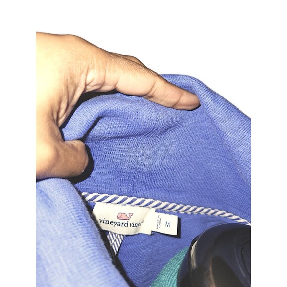 Vineyard Vines Periwinkle Cowl Neck Pullover Sweatshirt Women's Size Medium - Picture 3 of 8